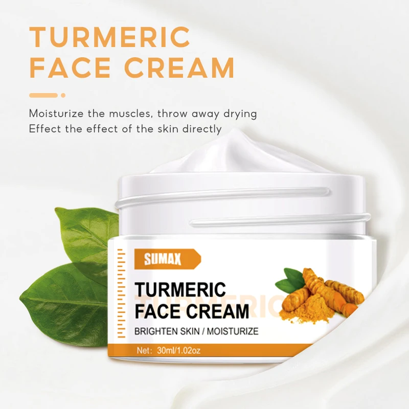 Sumax Private Label Skin Care Whitening Turmeric Face Cream Brightening Cream For Women