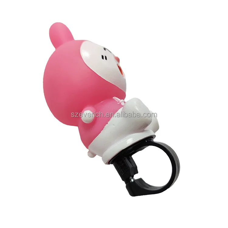 new arrival premium cartoon rubber soft animal bicycle air horn bell rabbit horn for kids bike