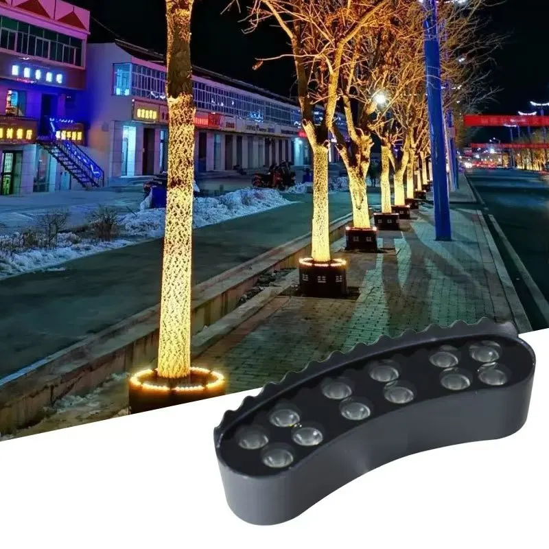 Coconut Palm Tree Hug Light Decorative Square Hoop Pillar Lighting Tree Hoop Lamps Landscape Pole Holding Lamp LED Electric 90