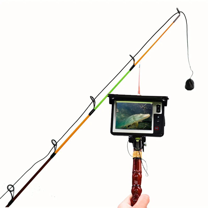 HR-3505TF Special wholesale price visual marine fish finder with fishing rod fishing accessories set ice fishing camera