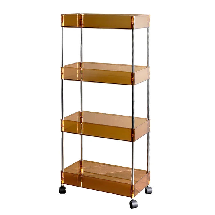 Plastic Multilayer Shelf Bathroom Gap Holder Kitchen Organizer Removable Racks Kitchen Storage Rack