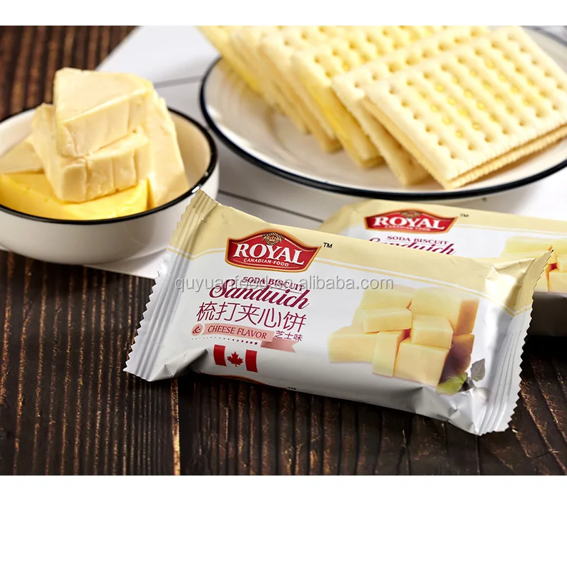 
270g fruit flavor sandwich cracker soda biscuits 