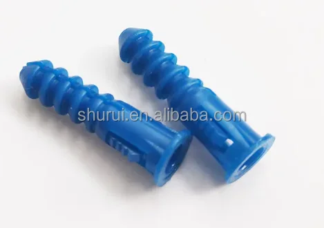 Modern Design Plastic Ribbed Wall Anchor Kit with Pan Head Self Tapping Screws and Essential Drill Bits for Drywall
