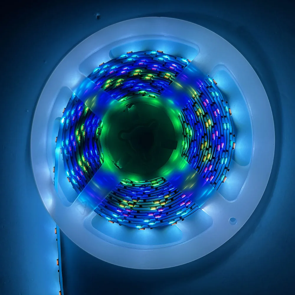 Custom light supplier low temperature high brightness waterproof programmable colour 3535 rgb changeable led smart strip light