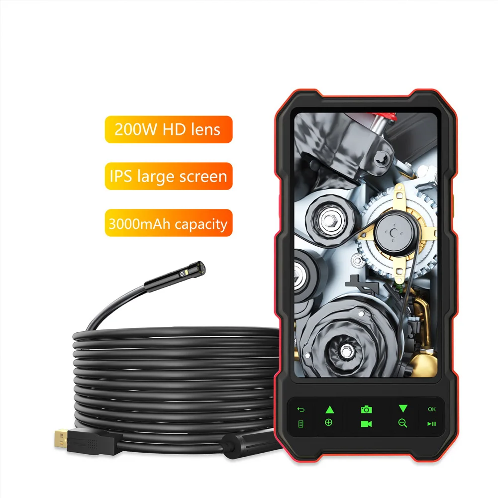 Камера-бороскоп T21, 1080P, HD, 4,5 дюйма, 9 светодиодов