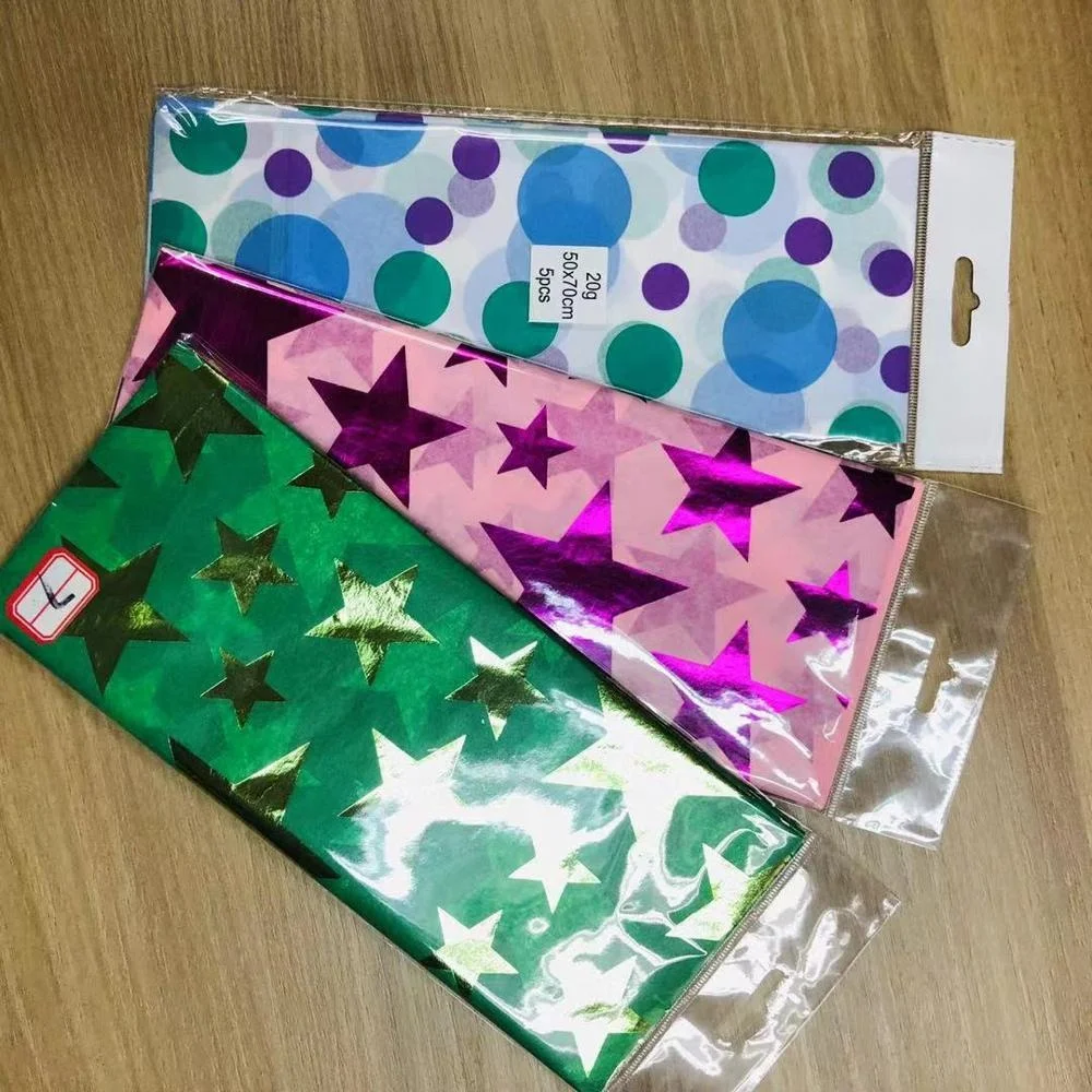 
17gsm-23gsm Gold/Sliver Tissue Paper 