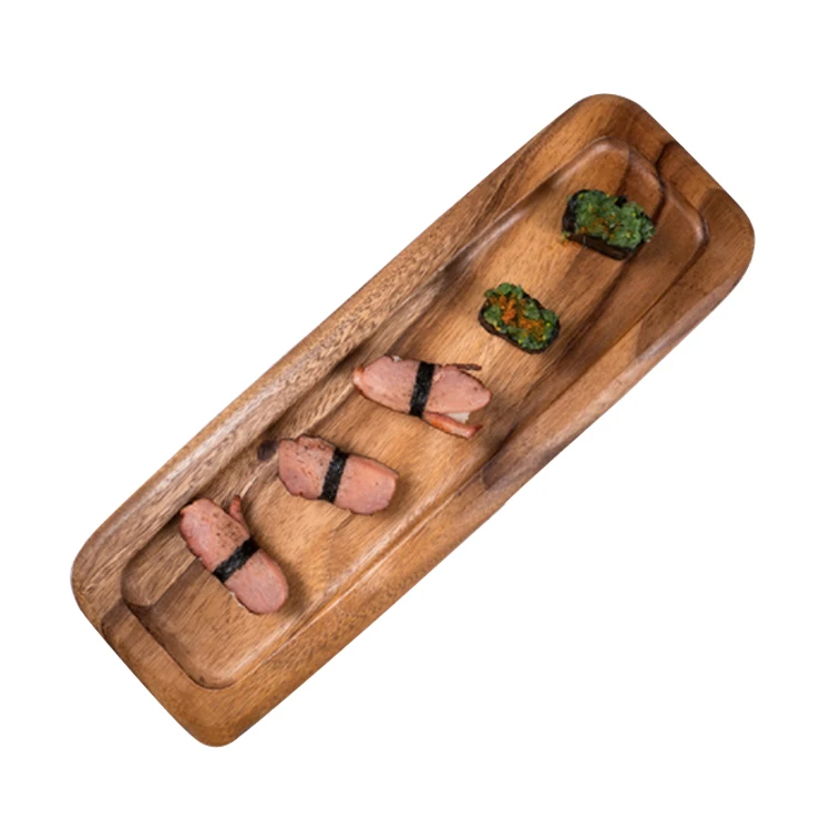 Твердые чайные украшения, квадратная сервировочная тарелка и деревянный поднос