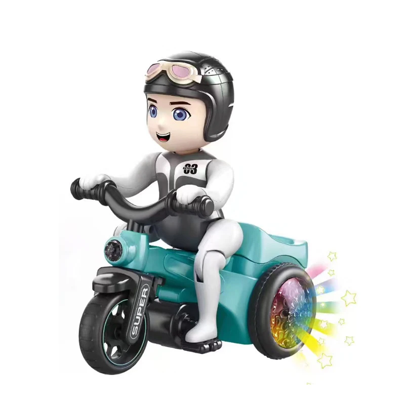 Zhiqu Toys Electric Transparent Gear Cute Duck Universal Direction Sound And Light Toys Maternal Child Gift Birthday Present