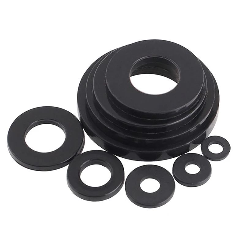 Carbon Steel Grade Class 4.8 8.8 10.9 12.9 Black Oxide Phosphated Plain Shim Flat Washer Gasket DIN125