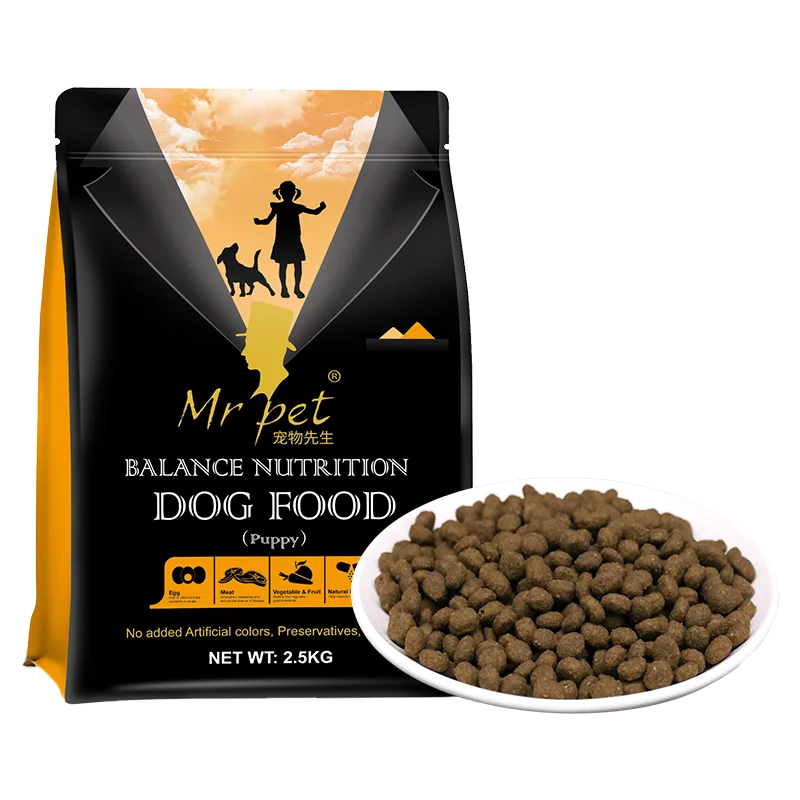Factory Custom Organic Puppy Dog Food OEM 1.5kg-10kg Nutritionally Dry Small Grain-Free Beef Salmon Tuna Proteins Wholesale