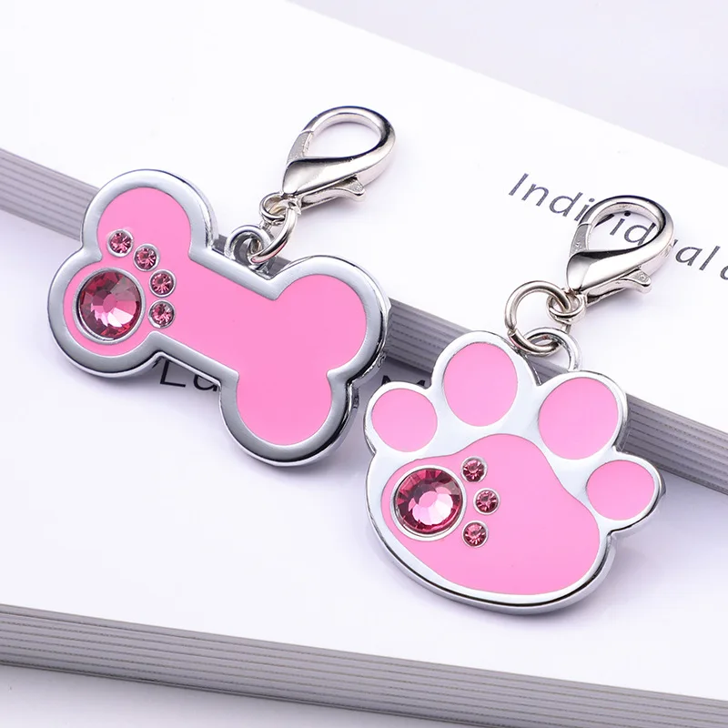 Trending Product Bone Shape ID Card Pet Dog Tag Anti-lost Nameplate Pet Accessories 2021