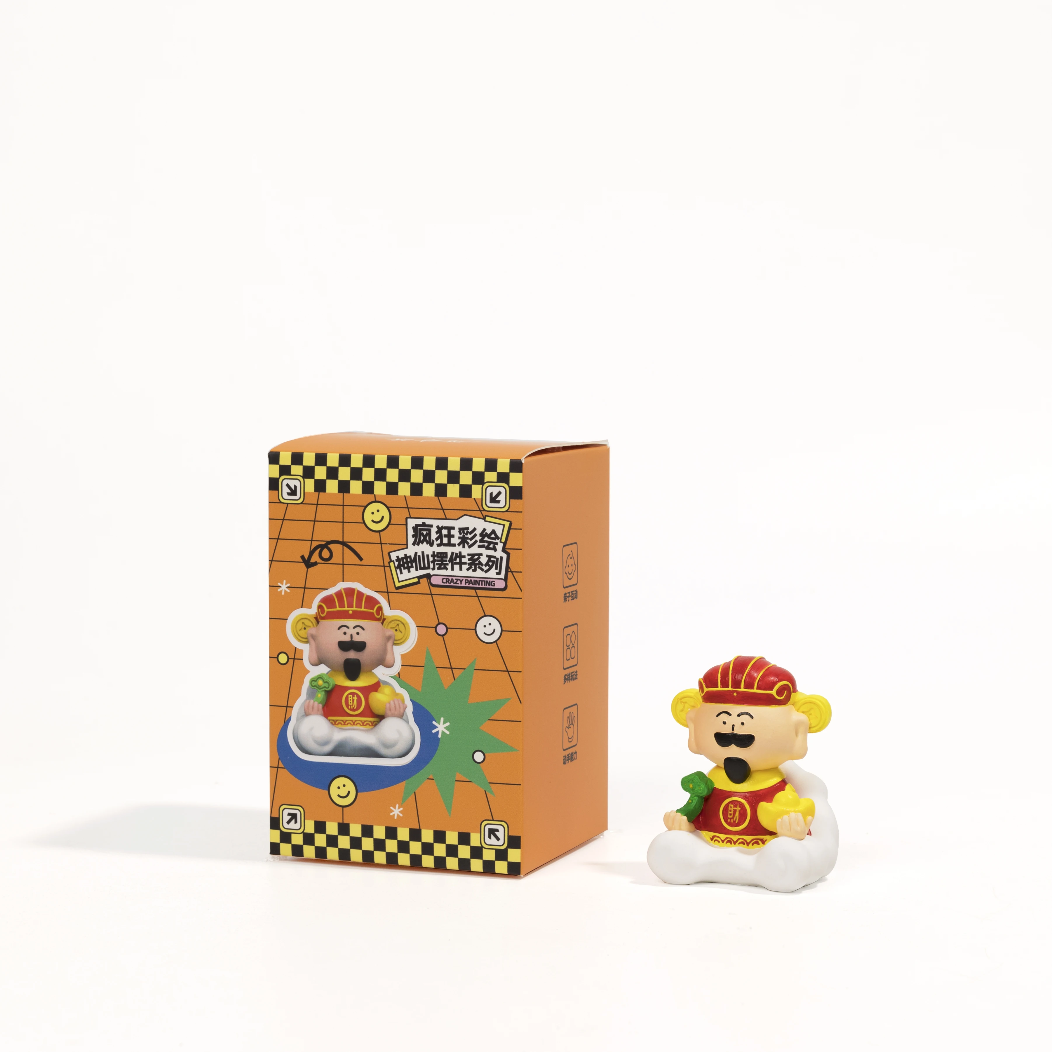 New child drawing toy kit 2024,mini Character model plaster doll diy handmade painting education toy set,birthday Christmas gift