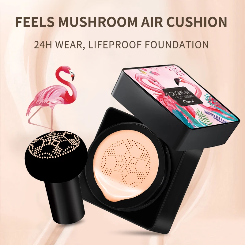 Mushroom Head BB Cream Foundation Cream for Face Makeup Concealer Air Cushion for Face Base with Whitening Air Cushion Ocheal