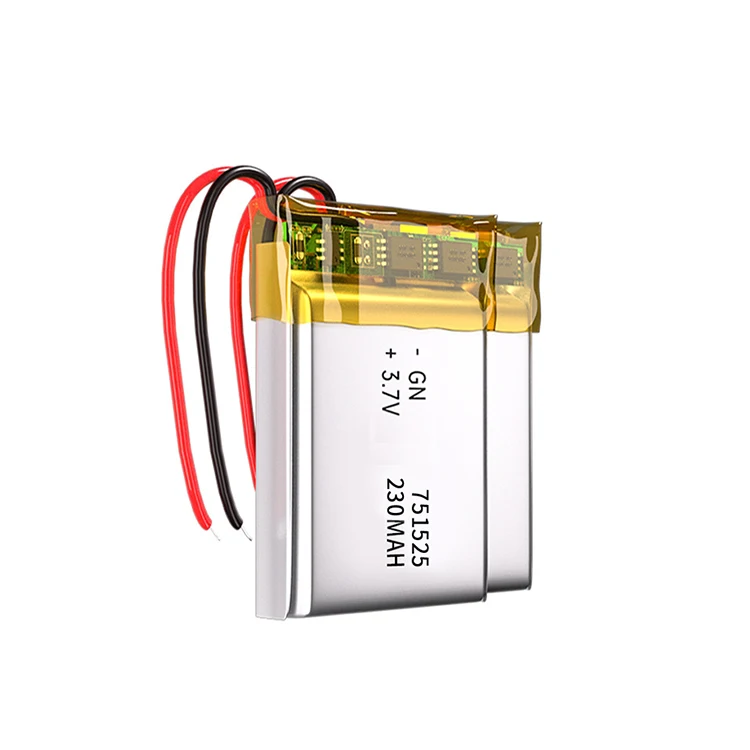 Wholesale 751525 lipo battery 3.7v li-polymer battery 230mah 751525 lithium polymer battery