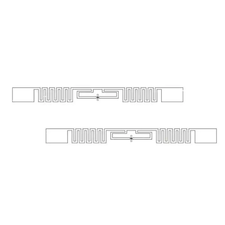 Passive Adhesive Sticker 860-960mhz UHF RFID Label 95x8mm Monza 4 Wet Inlay For Assets Management