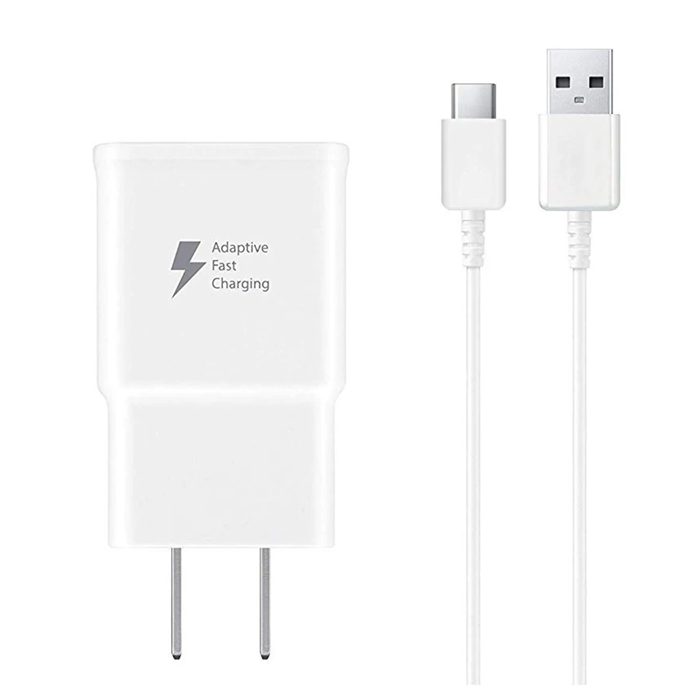 2021 USB-C кабель для Samsung Galaxy S10/ S8/ S9 + Note8/ Note9 2 в 1 Адаптивное зарядное устройство быстрой
