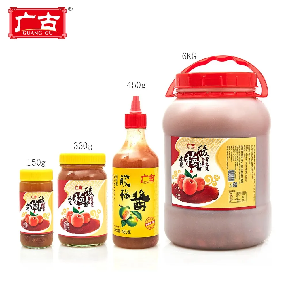 Seasoning Sauce for Roast Goose 330g Glass Bottle Packing Plum Sauce Dipping Paste