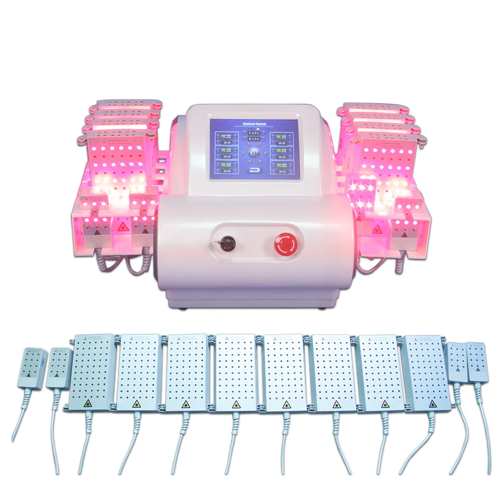 Adelgazar use Mitsubishi Diode laser for Lose Weight 12 Pads lipo laser slimming machine lipolaser 9 en 1 lipolaser machine