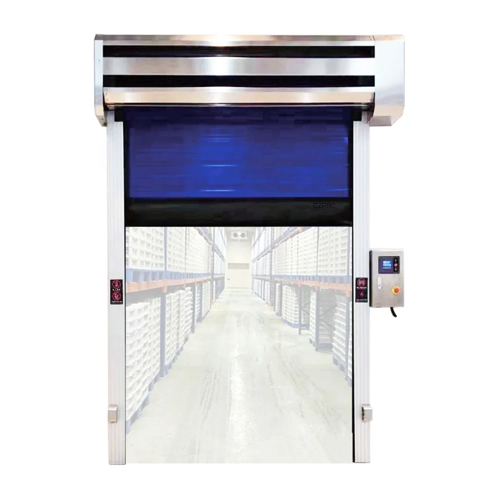 Thermal Insulation Self Rolling PVC Fast Automatic Rotary Shutter Door