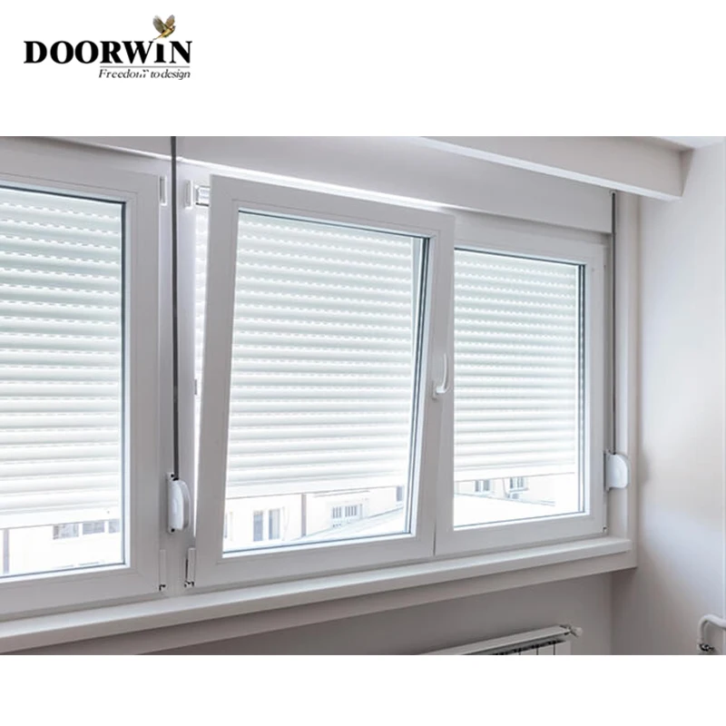 New York Aluminum Double Glazed Windows Glass Tilt and Turn Window Interior Tempered Casement Swing Window