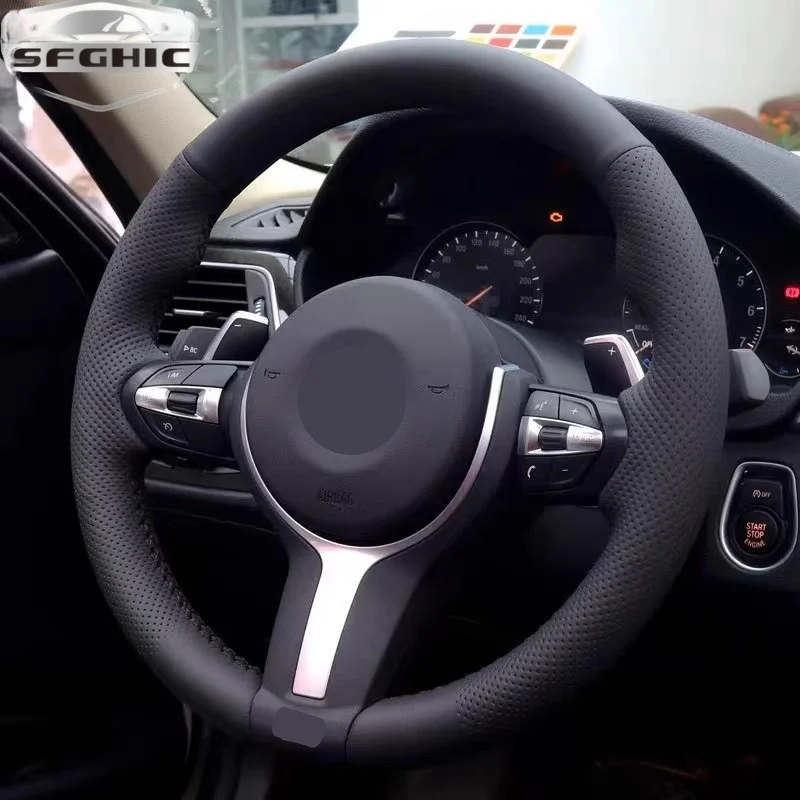 Factory Direct For BMW F10 F20 F30 M Sport Carbon Fiber Leather Steering Wheel Customized Sport Interior Steering Wheel