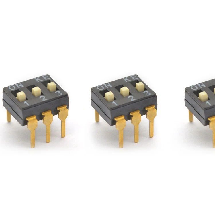 2.54mm pitch dip switch 3p DIP SWITCH DSIC Series 3pin DSIC03LHGET