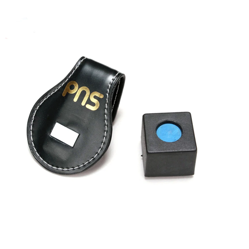 
Leather pool billiard leather chalk holder magnetic 
