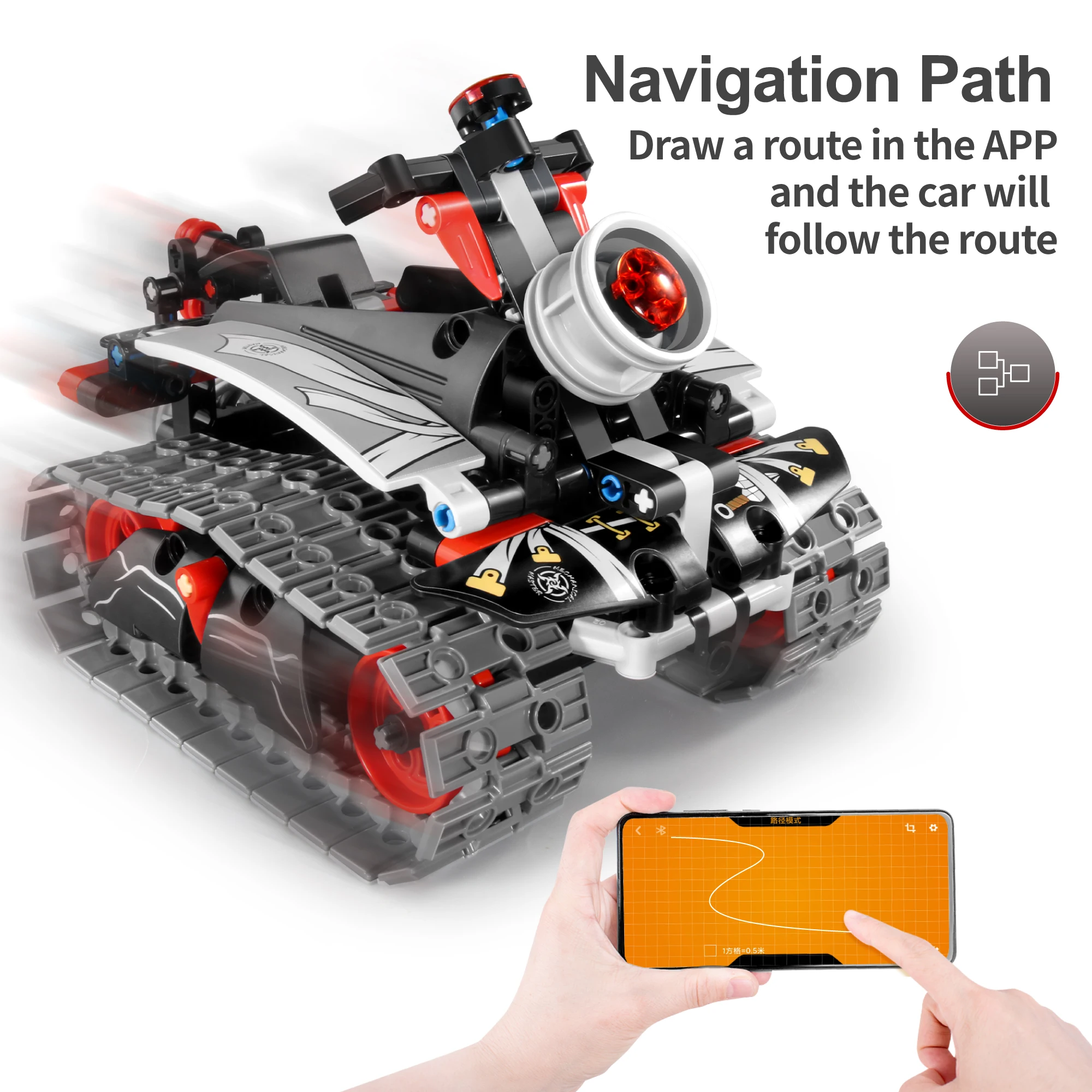 3 in 1 Remote Control STEM DIY Mechanical Robot Kit Educational APP Programming 2.4G RC Building Blocks Toy