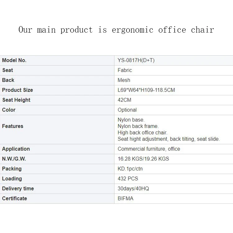 custom Professional Standard Size ergonomic high adjustable office High Back Computer executive high back mesh Office Chairs