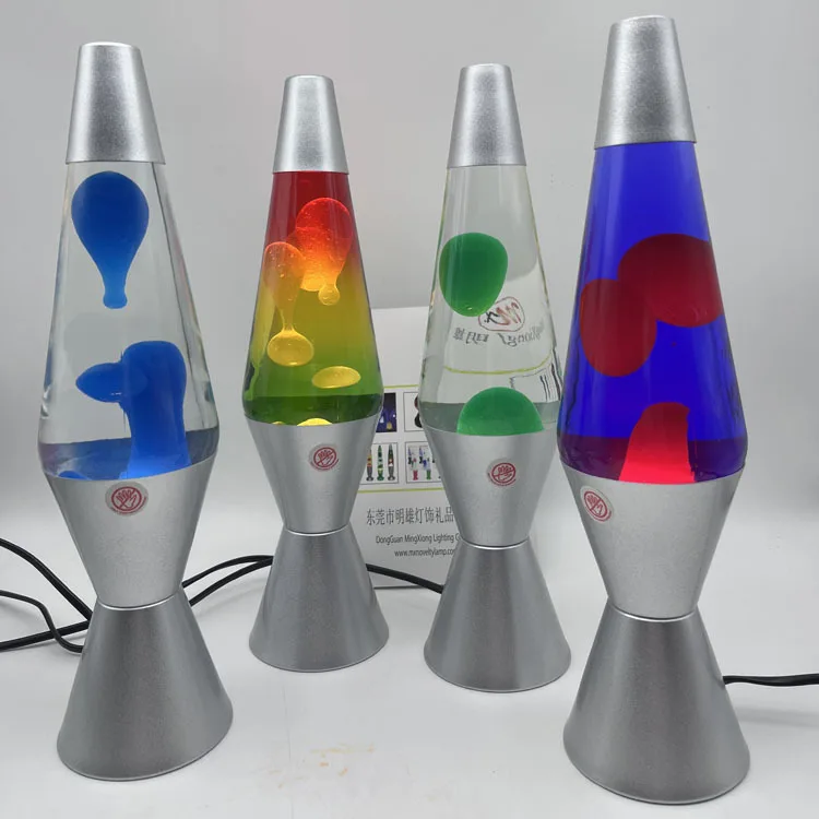 Wholesale Customized Led Metal Sports Rocket Table Lava Lamp Aquarium Decorative Lava Night Lamp