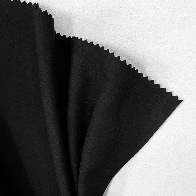 For gloves/shoes/bags/upholstery/mittens/soft 0.7mm Pure Black Eco Friendly Synthetic Microfiber Material Suede Leather