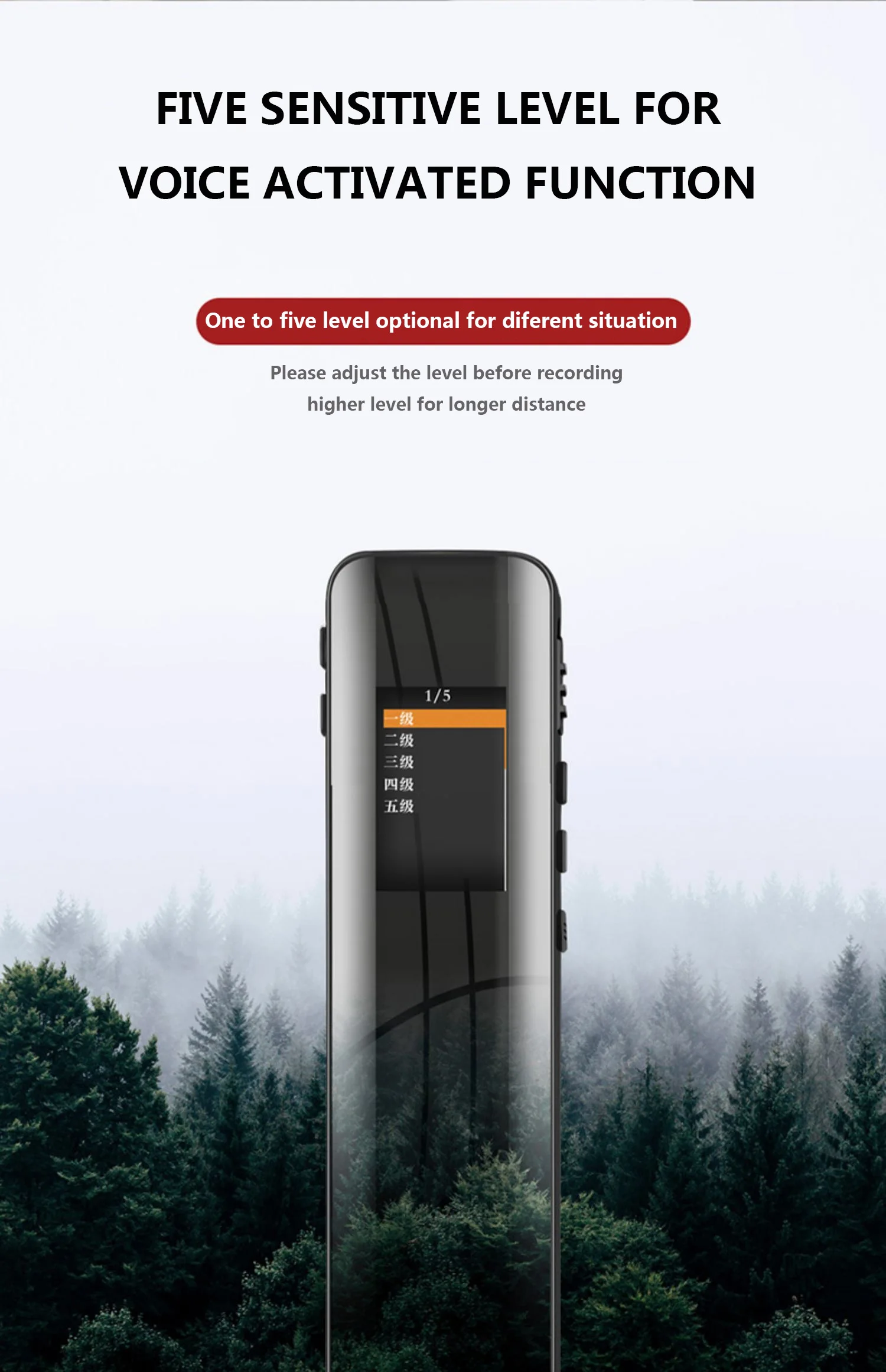 Latest Design Factory Price Digital Voice Recorder V95 Sound Recorder for Students Journalists and Lawyers