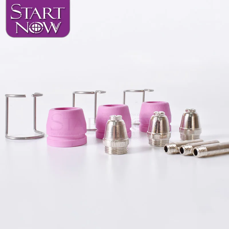 Startnow 26 шт. расходные материалы для плазменной резки WSD60 аксессуары AG60 SG55 комплект наконечников электродов защитные чашки с направляющей