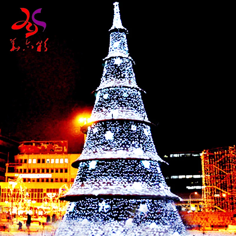 Customized Design Decoration Christmas Tree  Landscape Ornament Shopping Mall Artificial Light High-quality Christmas trees
