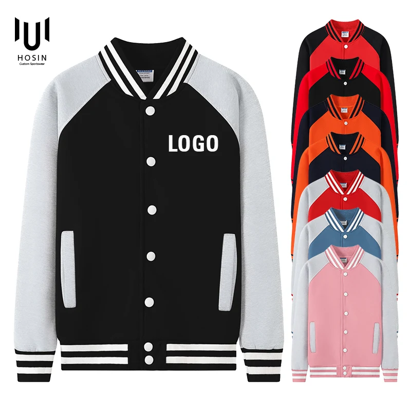 2024 New Unisex Warm Leather For Women Custom Baseball Black Thick Winter Varsity Jacket Men High Quality