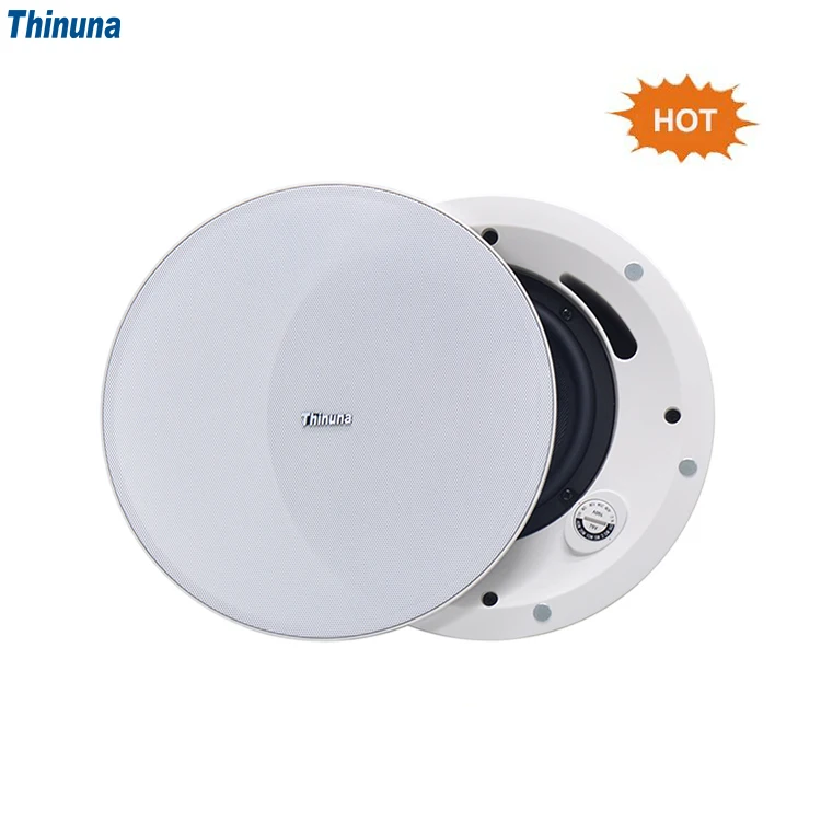 Thinuna GS-8CT Broadcasting Music Commercial Audio System 6.5 inch Coaxial Ceiling Speaker 60W 100V In-ceiling Loudspeaker
