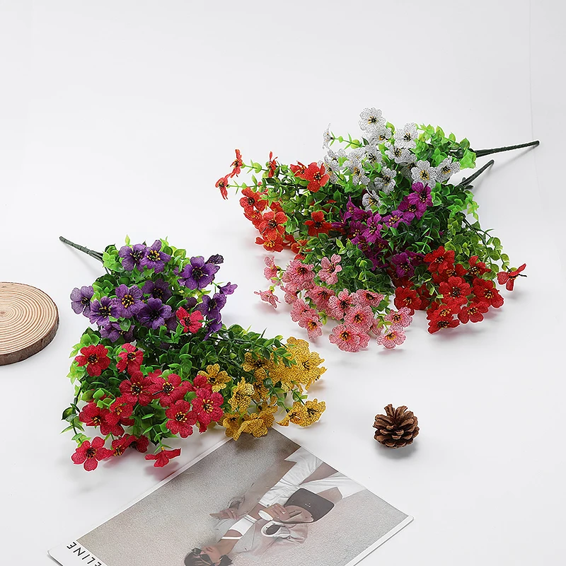Duofu Home decoration plastic flowers artificial plants wedding flower accessories