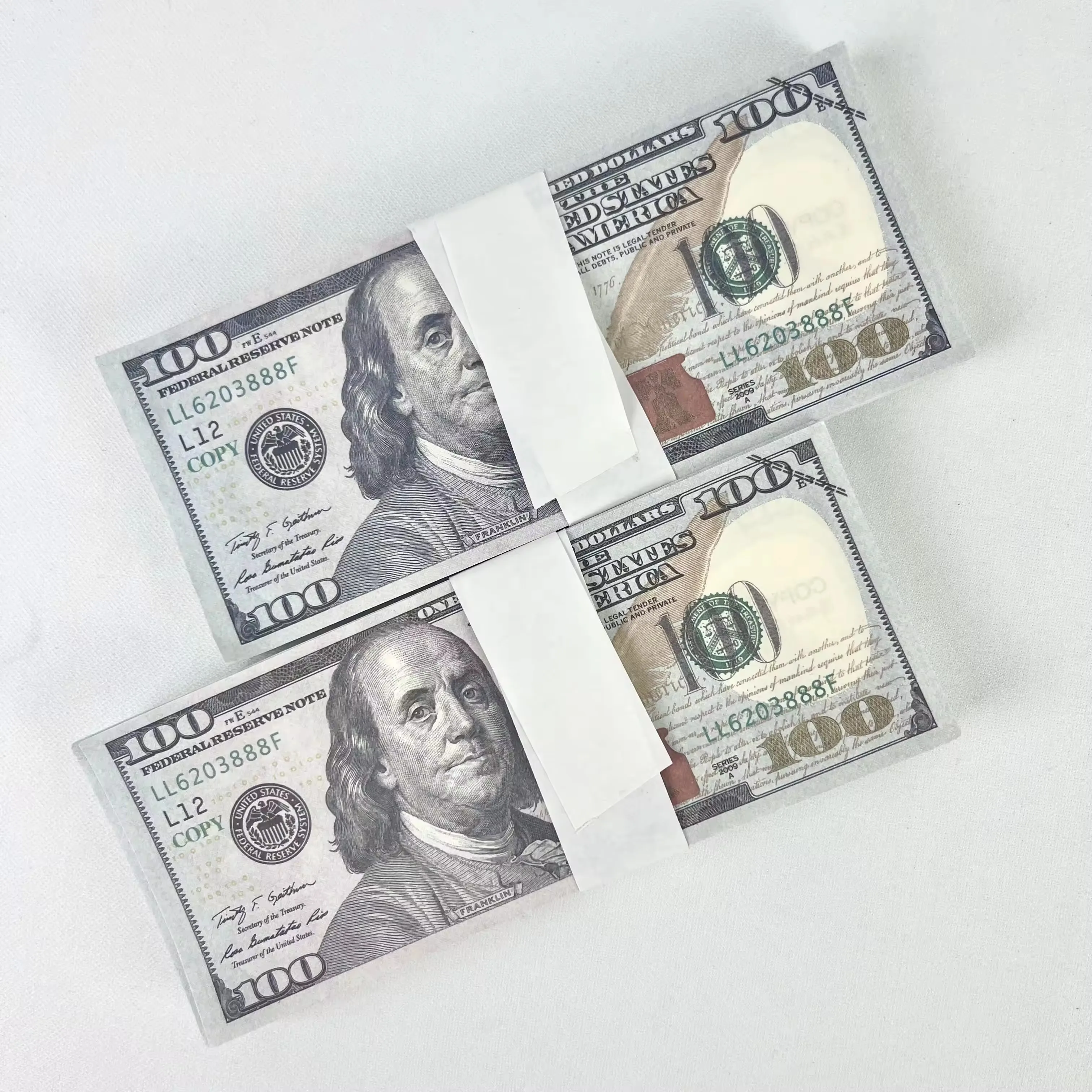 Nicro Paper Props 100 US Dollar Bank Ancestor Money Notes Movie Prop Money Euro Party Game Supplies High Quality Prop Money