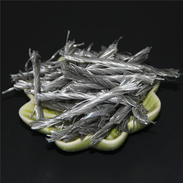 CE certified concrete PP fiber twist PP macro bunchy fiber for concrete