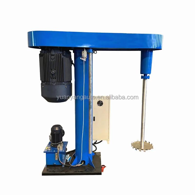 200L Polyurethane Paint Mixing Machine 5.5KW High Speed Disperser Ink Dispersing Dissolver Coatings Dispersion Dissolving Mixer
