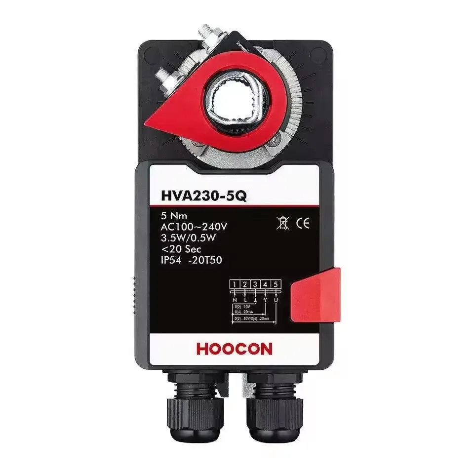 100-240V Modulating Control And Auxiliary Switch Fast Running 5Nm Damper Actuators