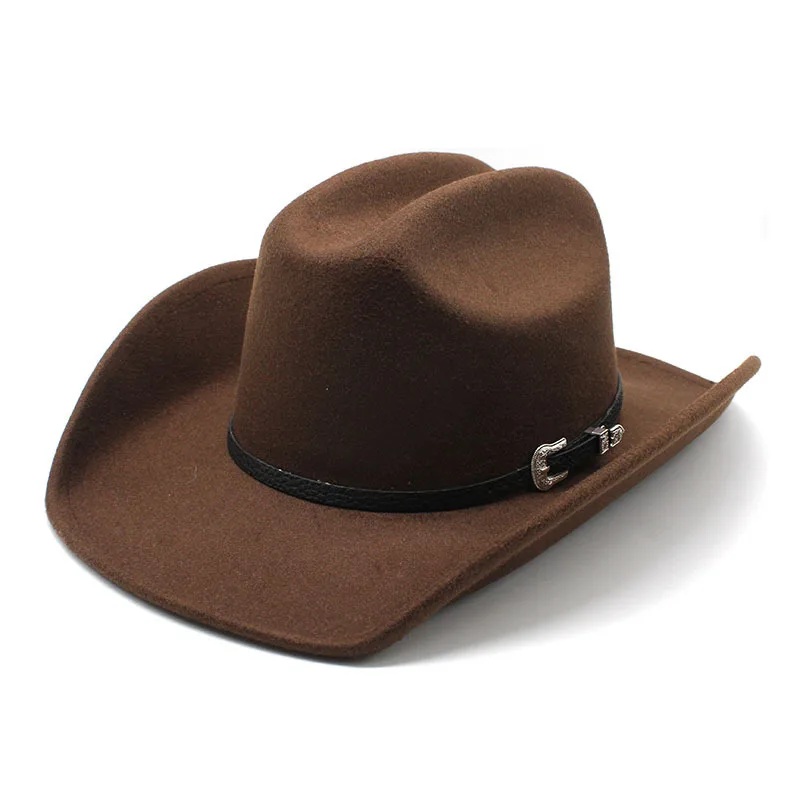 Wholesale New Style Western Cowboy Top Hat for Men Unisex Texas Black Hat for Adults for Party