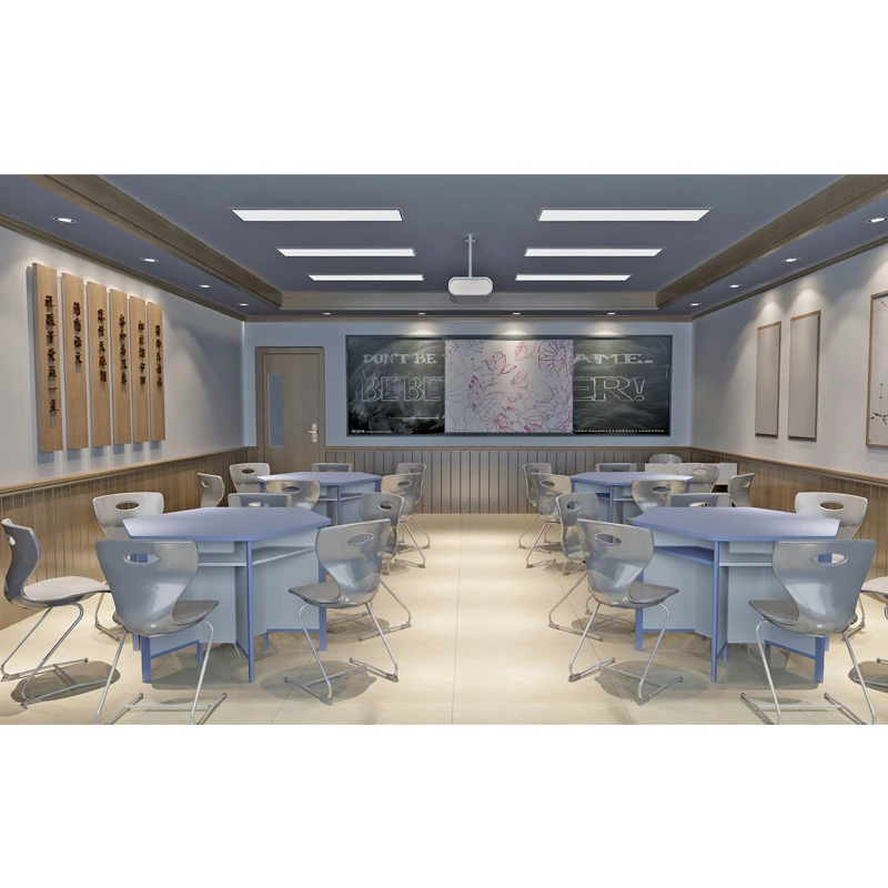 Montessori Kids Chair Kids School Octagon Children Study Table and Chair