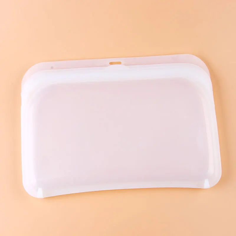 Eco-friendly leak-proof reusable frozen liquid silicone food storage bag Reusable food ziplock bag