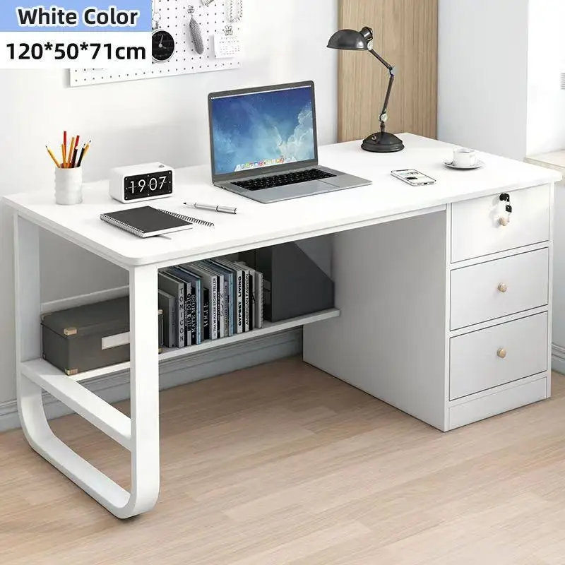 Simple And durable Household Study Table For Student Computer Desk With Bookshelf And Cabinets Study at Home