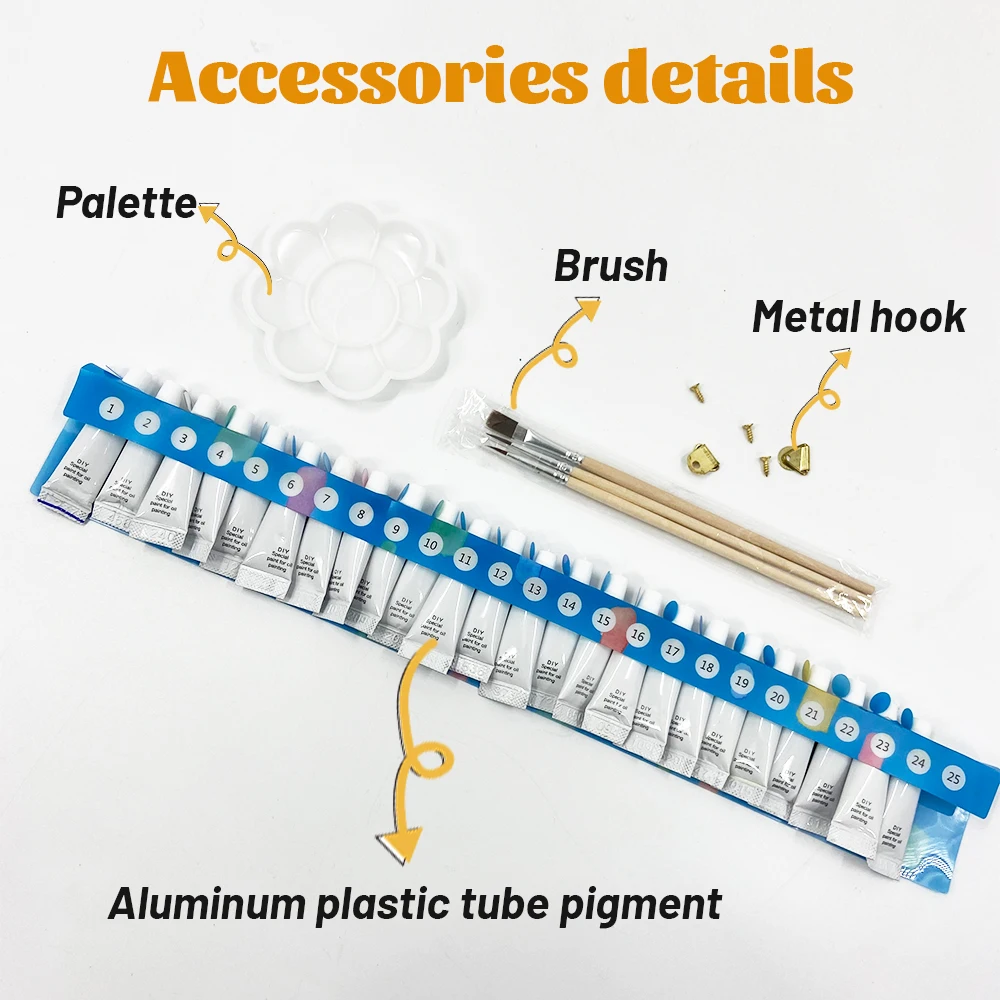 Hot Selling Spirit Rabbit Oil Painting By Numbers Custom Diy Animals Paint By Numbers For Adults Art Craft Gift