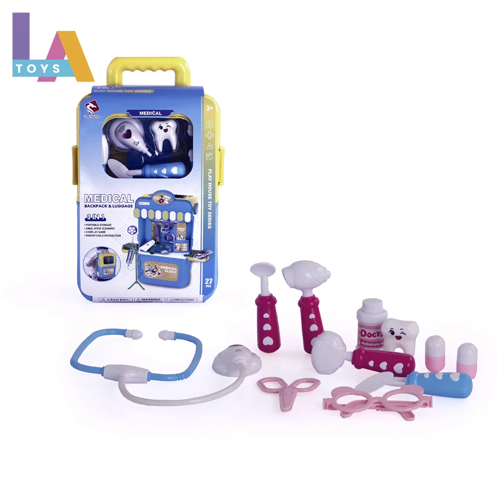 Longthuy Made in Vietnam Children play house makeup kitchen engineering equipment doctor kit luggage trolley box