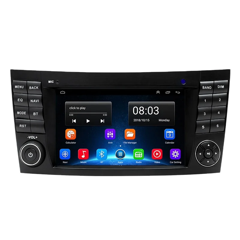 Android 13 4 ядра 1 + 16g 2 32g IPS автомобильный dvd-плеер стерео для Benz класса E W211 E200 E220 E300 W463 CLS W219 GPS navi BT RDS