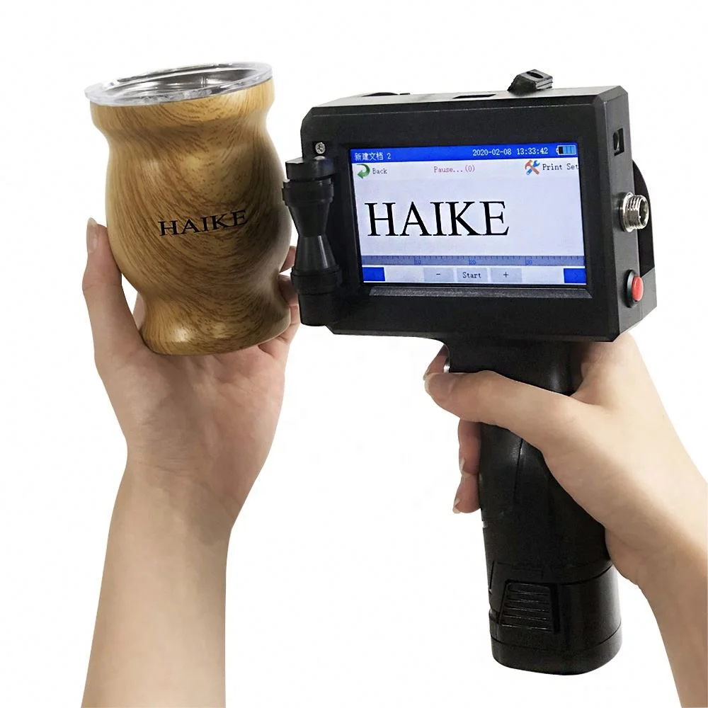 Bluetooth Mobile Inkjet Printer For Custom Logos On Plastic