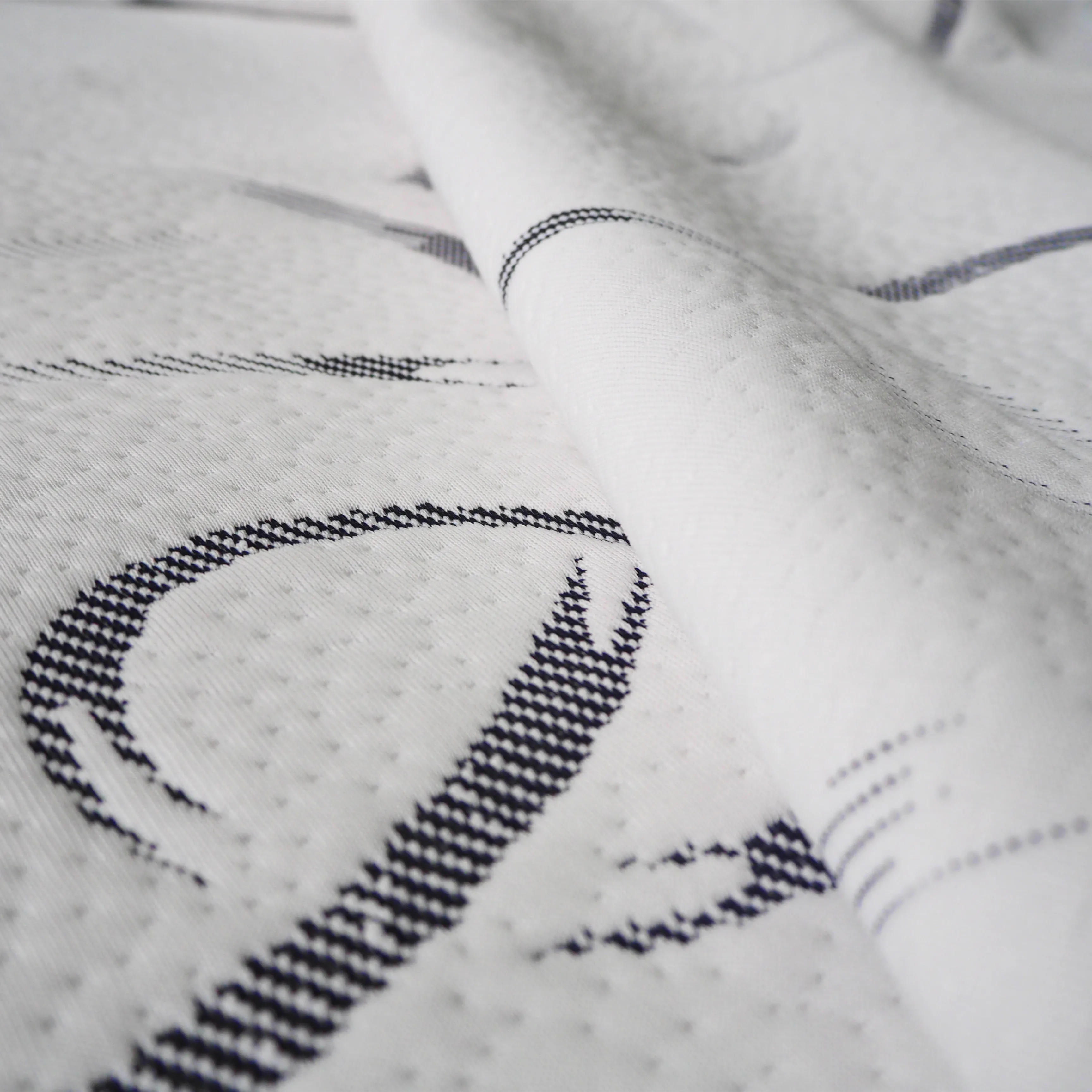 Customized 100% Polyester Stretch Knit Circular Jacquard stretch latex knit fabric for Mattress Cover Protectors